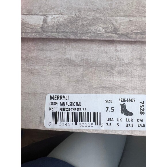 Bedstu Merryli Boots Women’s Size 7.5 Rustic Tan Leather - Picture 7 of 7